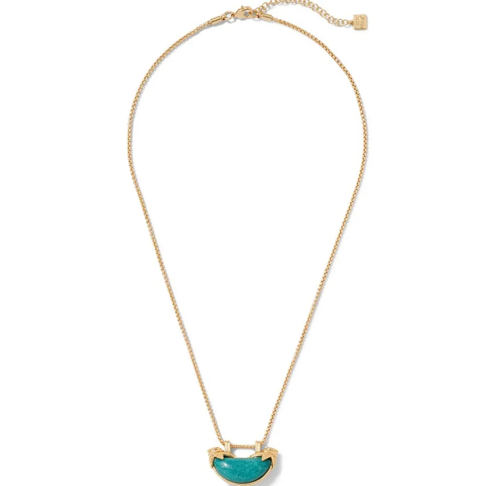 Cypriot Jade Crescent Pendant Necklace*The Met Store Cheap