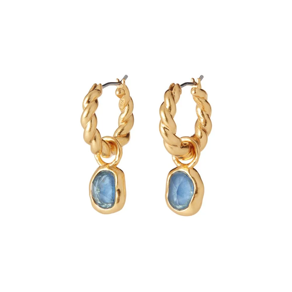 Cypriot Twist Hoop Earrings with Removable Charms*The Met Store Online