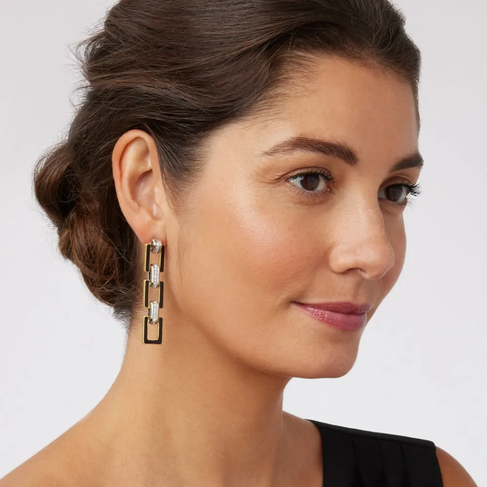 European Buckle Enamel Drop Earrings*The Met Store New