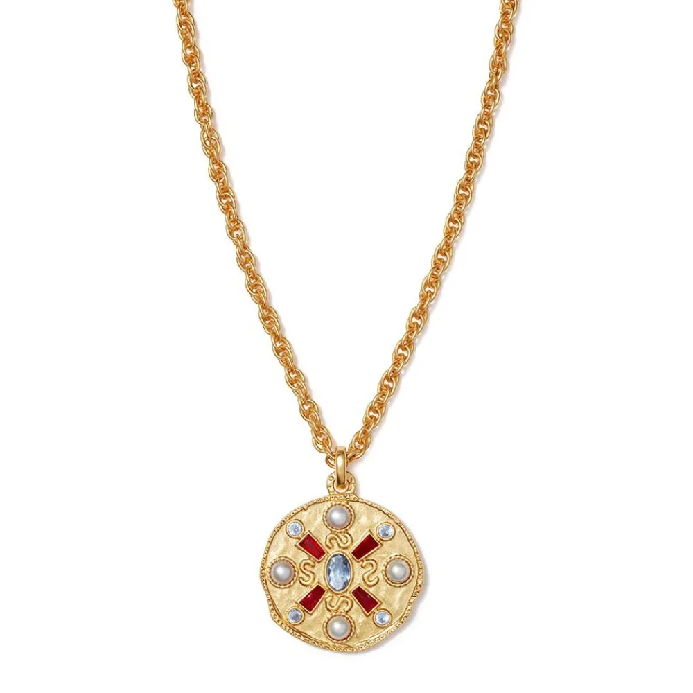 Medieval Stone Medallion Pendant Necklace*The Met Store New
