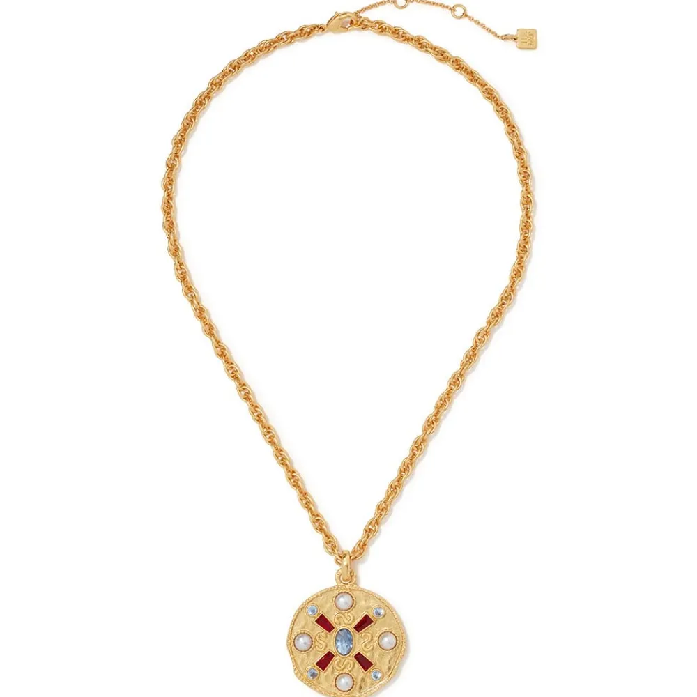Medieval Stone Medallion Pendant Necklace*The Met Store New