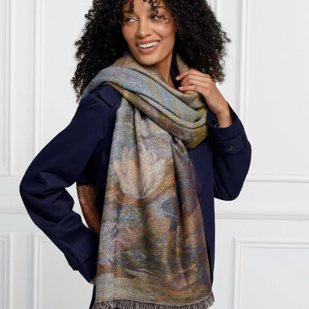 Monet Bridge and Water Lilies Shawl*The Met Store Fashion