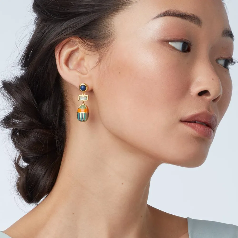 Royal Scarab Drop Earrings*The Met Store Hot