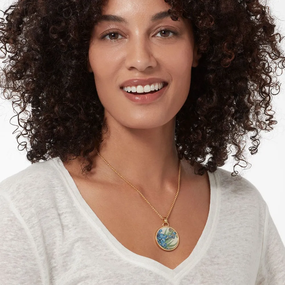 Van Gogh Irises Enamel Pendant Necklace*The Met Store Shop